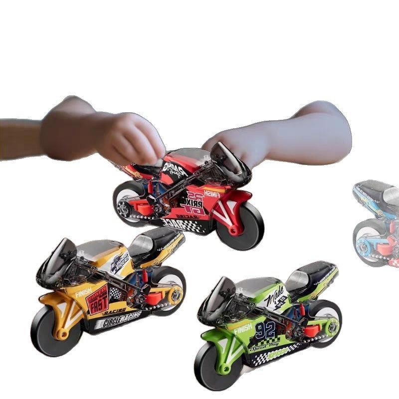 Children's Cool Flint Inertia Car Fireworks Fire-Spewing Toy Car Pull-Back Educational Motorcycle for Boys and Girls - image 5