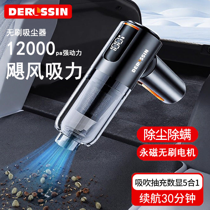 Car Wireless Vacuum Cleaner Multifunctional Brushless Blowing and Suction Household Small Air Extraction Handheld High-Power Dust Blower - image 1