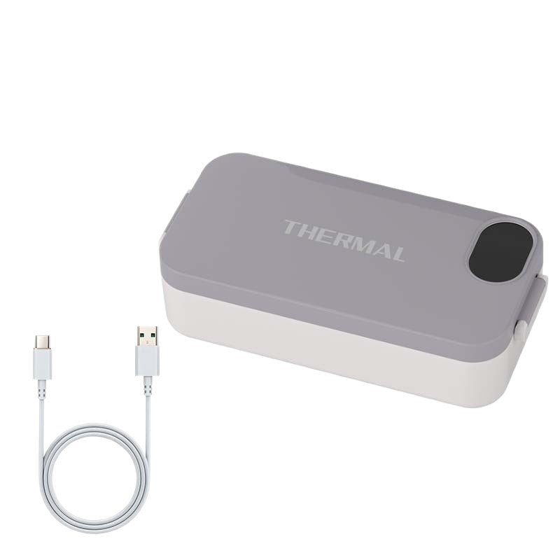 Electric Lunch Box 304 Stainless Steel Insulated Lunch Box for Office Workers, Water-Free Plug-In Heating Car Lunch Box - image 5