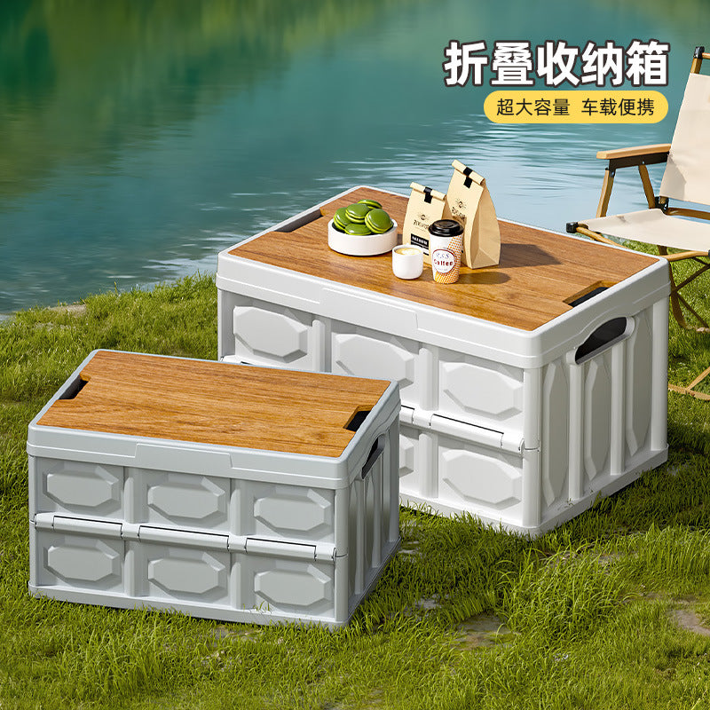Outdoor Camping Storage Box Household Multi-Functional Storage Box Folding Box Car Storage Box Camping Picnic Storage Box - image 2