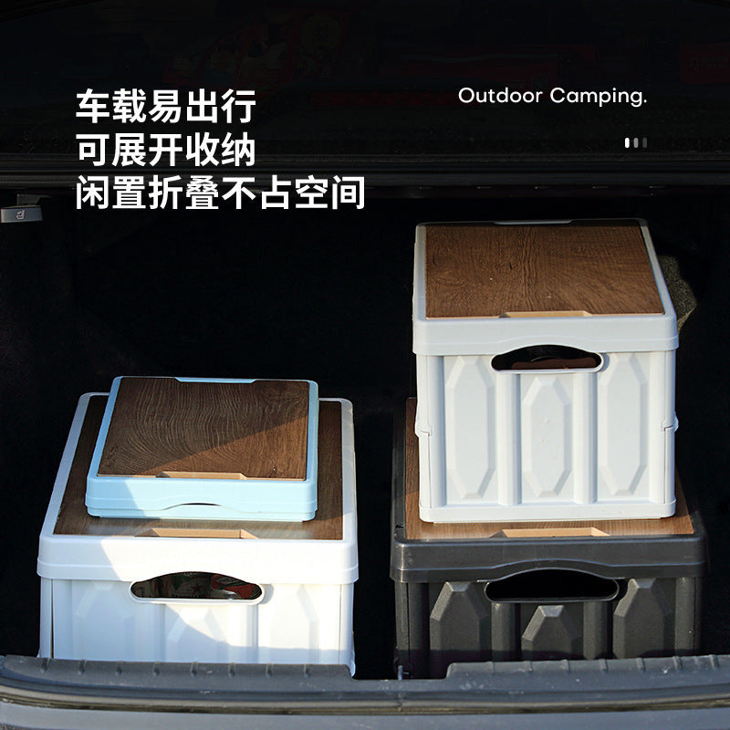 Outdoor Camping Storage Box Household Multi-Functional Storage Box Folding Box Car Storage Box Camping Picnic Storage Box - image 3