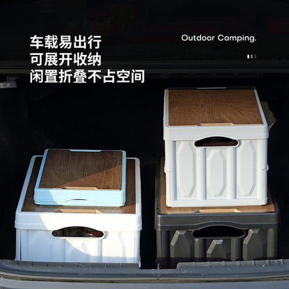 Outdoor Camping Storage Box Household Multi-Functional Storage Box Folding Box Car Storage Box Camping Picnic Storage Box - image 3