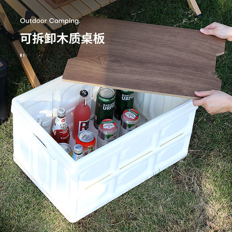 Outdoor Camping Storage Box Household Multi-Functional Storage Box Folding Box Car Storage Box Camping Picnic Storage Box - image 4