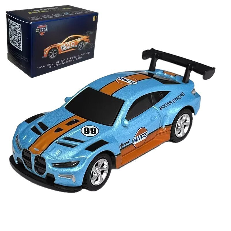 Alloy 1:64 Mini Pocket 488 Sports Car Bluetooth Remote Control Mobile Phone Control Desktop Drift Car Gift Toy - image 5