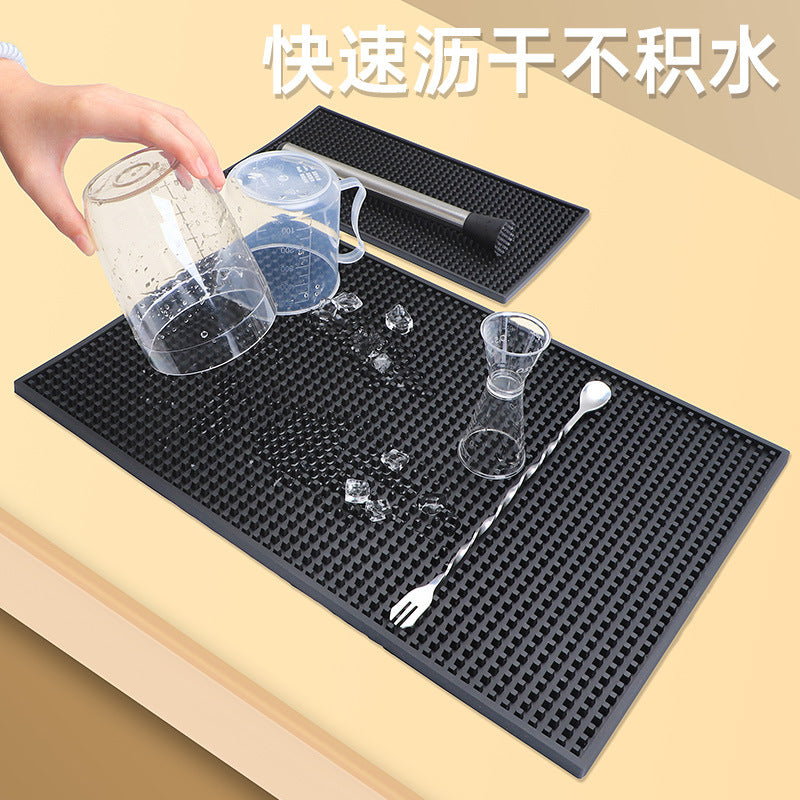 2026 New Bar Drain Anti-Slip Mat Car 4S Shop Bar Ktv Restaurant Coaster Pvc Tableware Can Be Designed - image 2