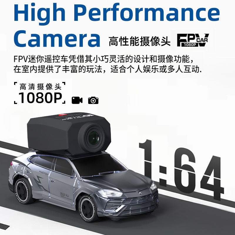 Fpv Remote Control Car with Camera Car Mobile App First Perspective 1:64 Full Scale Rc Drift Electric Toy - image 3