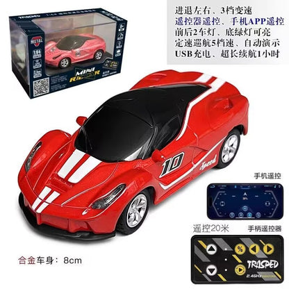 New Product 1:64 Mini Alloy Bluetooth Remote Control 488 Sports Car M4 Racing High-Speed Car Toy Boy Gift Wholesale - image 5