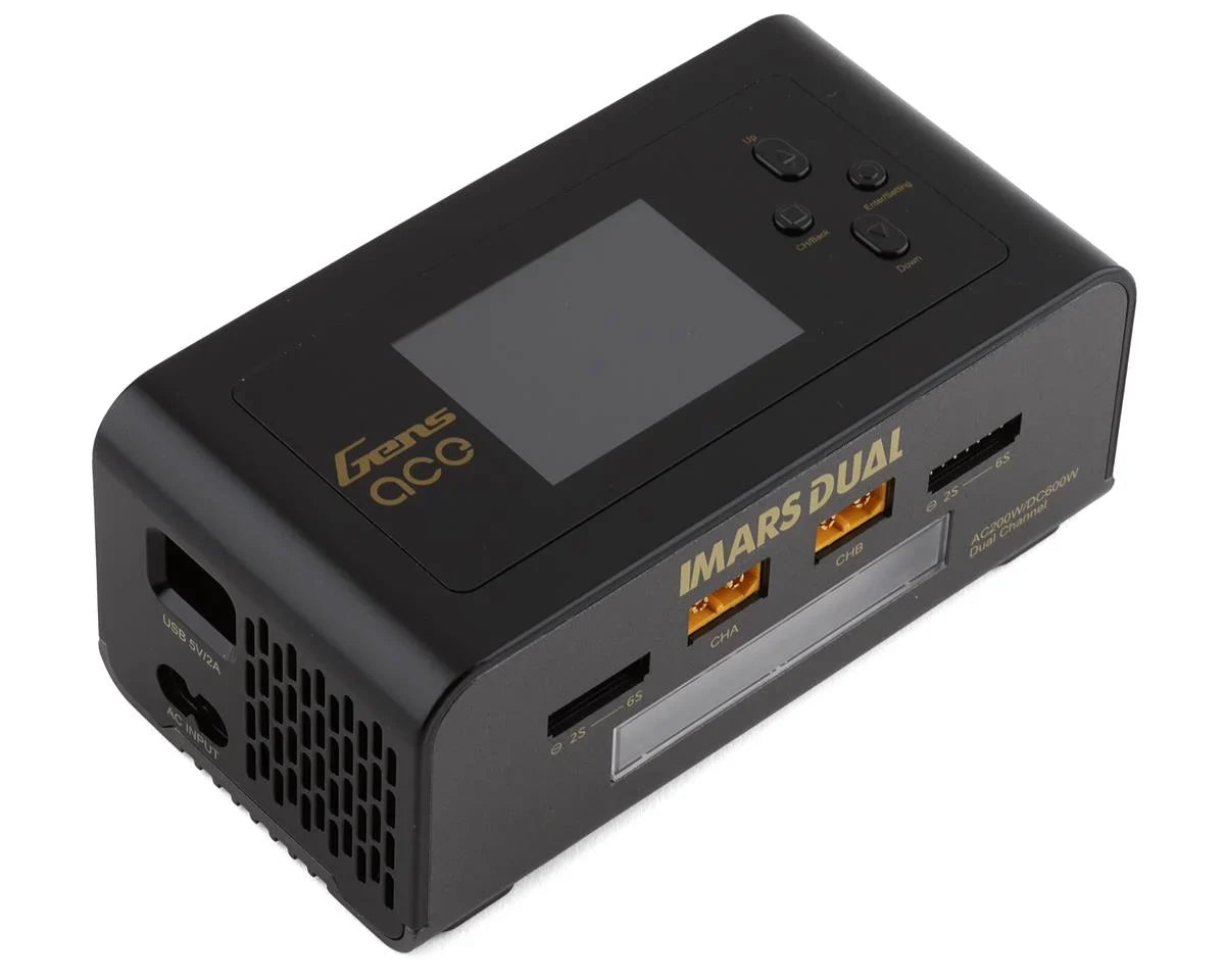 Gens Ace IMars Dual Port AC/DC Charger (6S/15A/100W x 2)