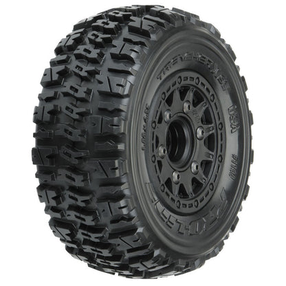 Pro-Line 1/10 Trencher X F/R 2.2"/3.0" Pre-Mounted SC 12mm (2) Black