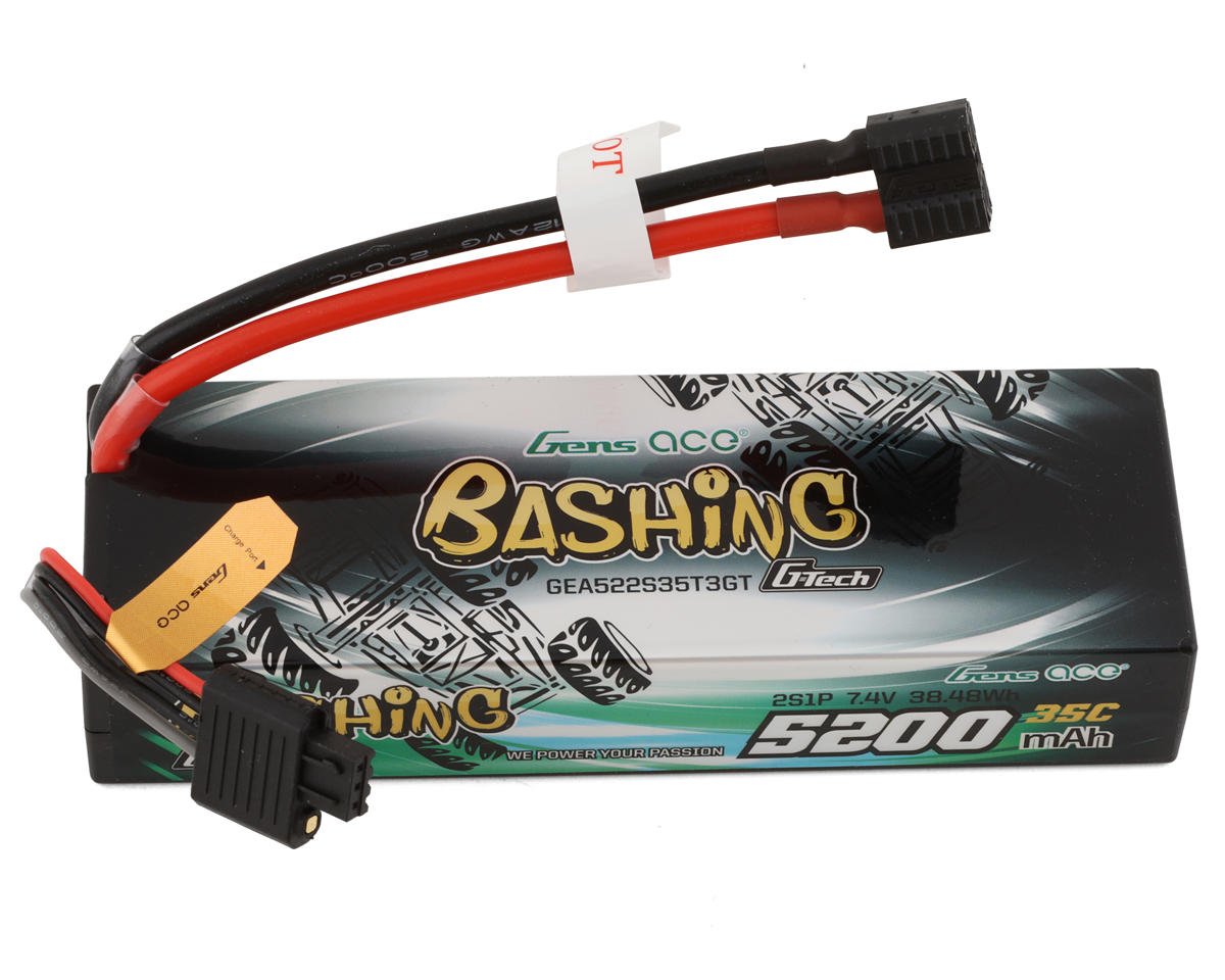G-Tech 2S 7.4V LiPo Battery w/ Uni Plug Plug, 5200mAh 35C